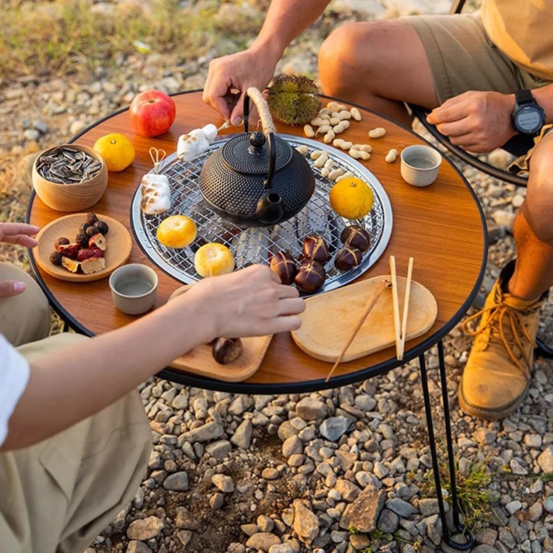 Outdoor Furniture Australia - Tavolo rotondo pieghevole per barbecue all'aperto